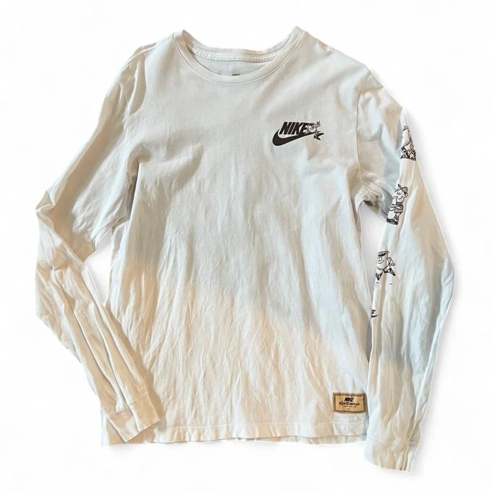 Nike White Logo Tee Size M